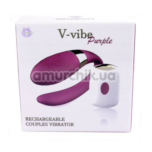 Вибратор V-Vibe Rechargeable Couples Vibrator, фиолетовый