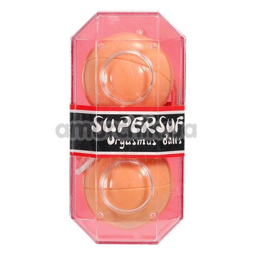 Латексные шарики SuperSoft Orgasmus Balls, телесные