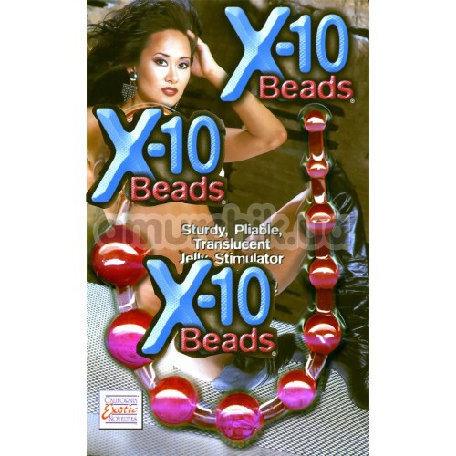Анальная цепочка X-10 Beads красная