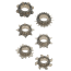 Набор из 6 эрекционных колец Menz Stuff Ring Set, черный - Фото №1