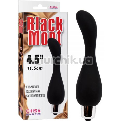 Анальный вибратор Black Mont 4.5, черный