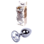 Анальная пробка с прозрачным кристаллом Exclusivity Jewellery Dark Silver Plug, серебряная - Фото №8