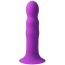 Фалоімітатор Solid Love Premium Silicone Ribbed Dildo, фіолетовий - Фото №3