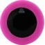 Анальна пробка з чорним кристалом SWAROVSKI Zcz, рожева - Фото №2