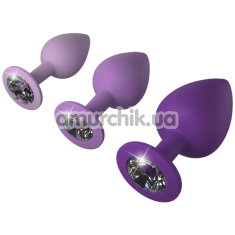 Набор анальных пробок Fantasy For Her Her Little Gems Trainer Set, фиолетовый - Фото №1