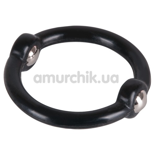 Эрекционное кольцо Beaded Cock Ring, черное - Фото №1