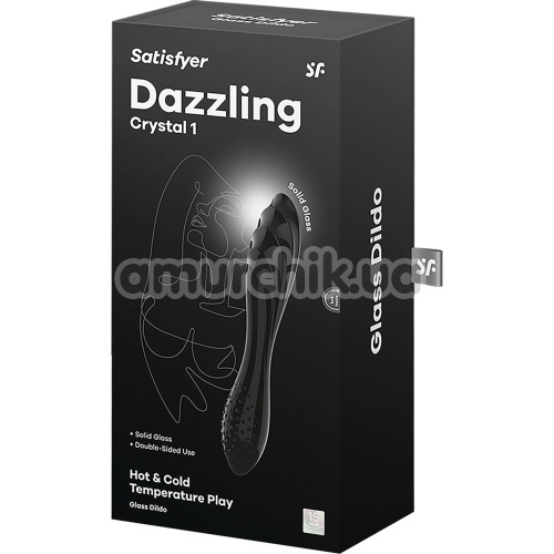 Фаллоимитатор Satisfyer Dazzling Crystal 1, черный