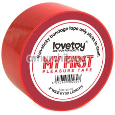 Бондажна стрічка My First Pleasure Tape 15 м, червона - Фото №1