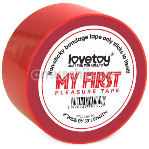Бондажная лента My First Pleasure Tape 15 м, красная