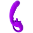 Вибратор для клитора и точки G Tongue Licking Vibrator, фиолетовый - Фото №2