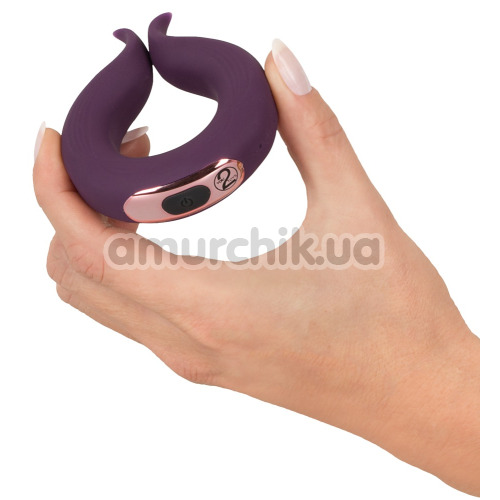 Виброкольцо для члена Couples Choice Two Motors Couples Ring, фиолетовое 