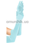 Перчатки Leg Avenue Extra Long Opera Length Satin Gloves, голубые - Фото №1