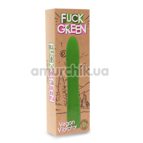 Вибратор Fuck Green Vegan Vibrator, зеленый