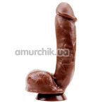 Фаллоимитатор Rubicon Thrust Her Penis 8.6, коричневый - Фото №1
