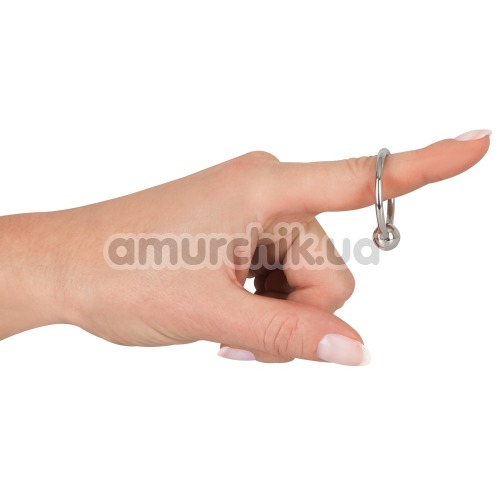 Эрекционное кольцо Sextreme Steel Glans Ring With Ball, 2.8 см