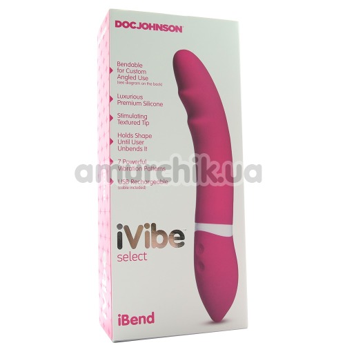 Вибратор iVibe Select iBend, розовый