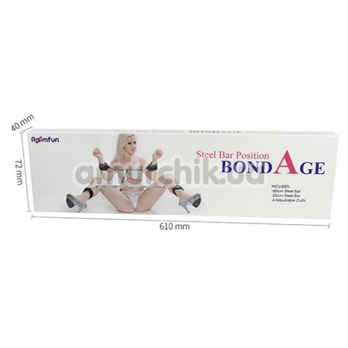Бондаж Roomfun Steel Bar Position Bondage, чорний