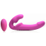 Безремневой страпон с вибрацией Strap U 10X Evoke Ergo-Fit, розовый - Фото №0