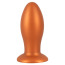 Анальная пробка Anos Big Soft Butt Plug, оранжевая - Фото №0
