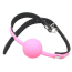 Кляп DS Fetish Silicone Ball Gag, розово-черный - Фото №5