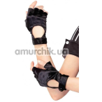 Перчатки Leg Avenue Fingerless Motercycle Gloves, черные - Фото №1