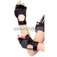 Рукавички Leg Avenue Fingerless Motercycle Gloves, чорні - Фото №1