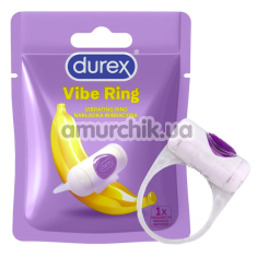 Эрекционное кольцо Durex Vibrations Ring, прозрачное - Фото №1
