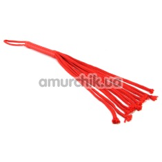 Плеть Sex & Mischief Red Rope Flogger, красная - Фото №1