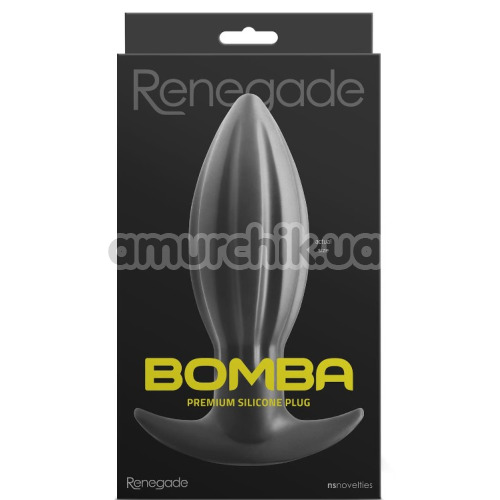 Анальна пробка Renegade Bomba Large, чорна