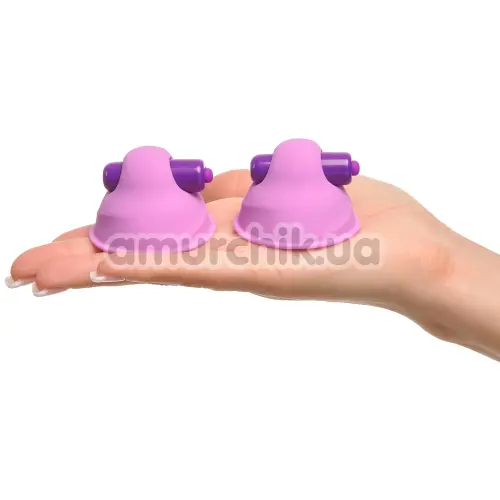 Вакуумные стимуляторы для сосков с вибрацией Fantasy For Her Vibrating Nipple Suck-Hers, фиолетовые