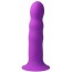 Фалоімітатор Solid Love Premium Silicone Ribbed Dildo, фіолетовий - Фото №5