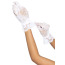 Перчатки Leg Avenue Floral Lace Wristlength Gloves, белые - Фото №3