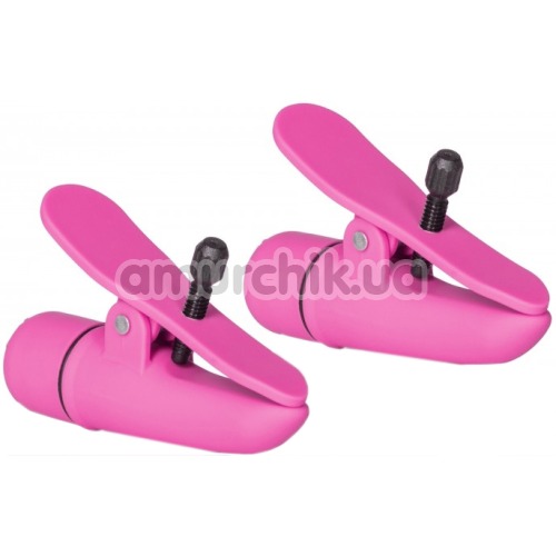 Затискачі для сосків з вібрацією Nipple Play Nipplettes, рожеві