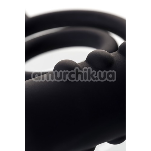 Анальная пробка с виброкольцом Erotist Ruffle S-Size, черная