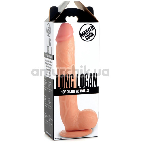 Фаллоимитатор Master Cock Long Logan 10, телесный