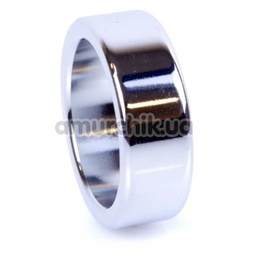 Эрекционное кольцо Boss Series Metal Cock Ring Small, серебряное