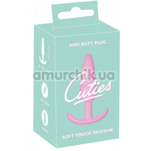 Анальная пробка Cuties Mini Butt Plug 556858, розовая