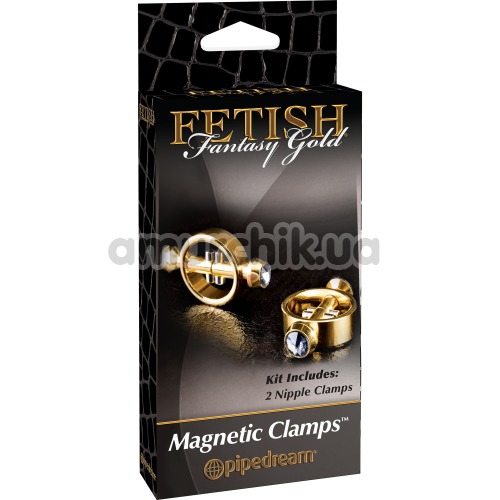 Затискачі для сосків Fetish Fantasy Gold Magnetic Clamps, золоті