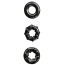 Набір з 3 ерекційних кілець Renegade Dyno Rings Super Stretchable Rings, чорний - Фото №1