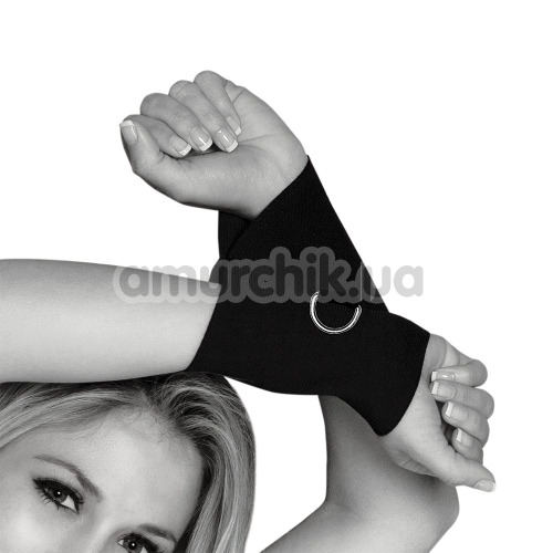 Фиксаторы для рук Sex & Mischief Black Elastabind Cuffs - Фото №1