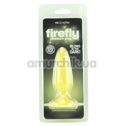 Анальна пробка Firefly Pleasure Plug Small, жовта