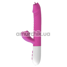 Вібратор з підігрівом Boss Silicone Vibrator USB 7, темно-рожевий - Фото №1