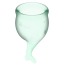 Набор из 2 менструальных чаш Satisfyer Feel Secure, светло-зеленый - Фото №3