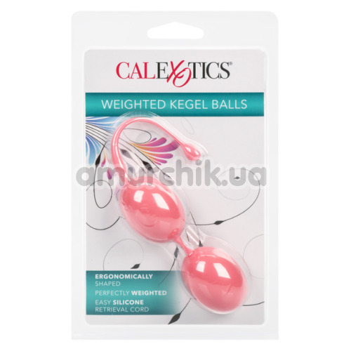 Вагінальні кульки Calextics Weighted Kegel Balls, рожеві