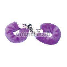 Наручники Love Cuffs With Plush фиолетовые - Фото №1