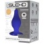 Анальная пробка SilexD Premium Silicone Plug Model 2 Size M, синяя - Фото №1