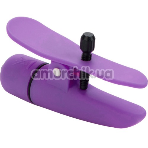 Затискачі для сосків з вібрацією Nipple Play Nipplettes, фіолетові