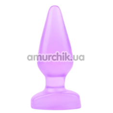 Анальна пробка Hi-Rubber Anal Stuffer Plug, фіолетова - Фото №1