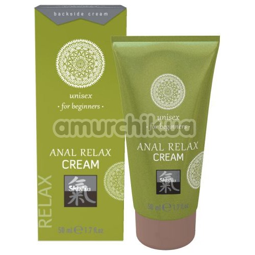 Анальний крем Shiatsu Unisex Anal Relax Cream For Beginners, 50 мл - Фото №1