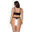 Комплект Passion Free Your Senses Erotic Line Malwia Bikini, чорний: бюстгальтер + трусики-стрінги - Фото №2